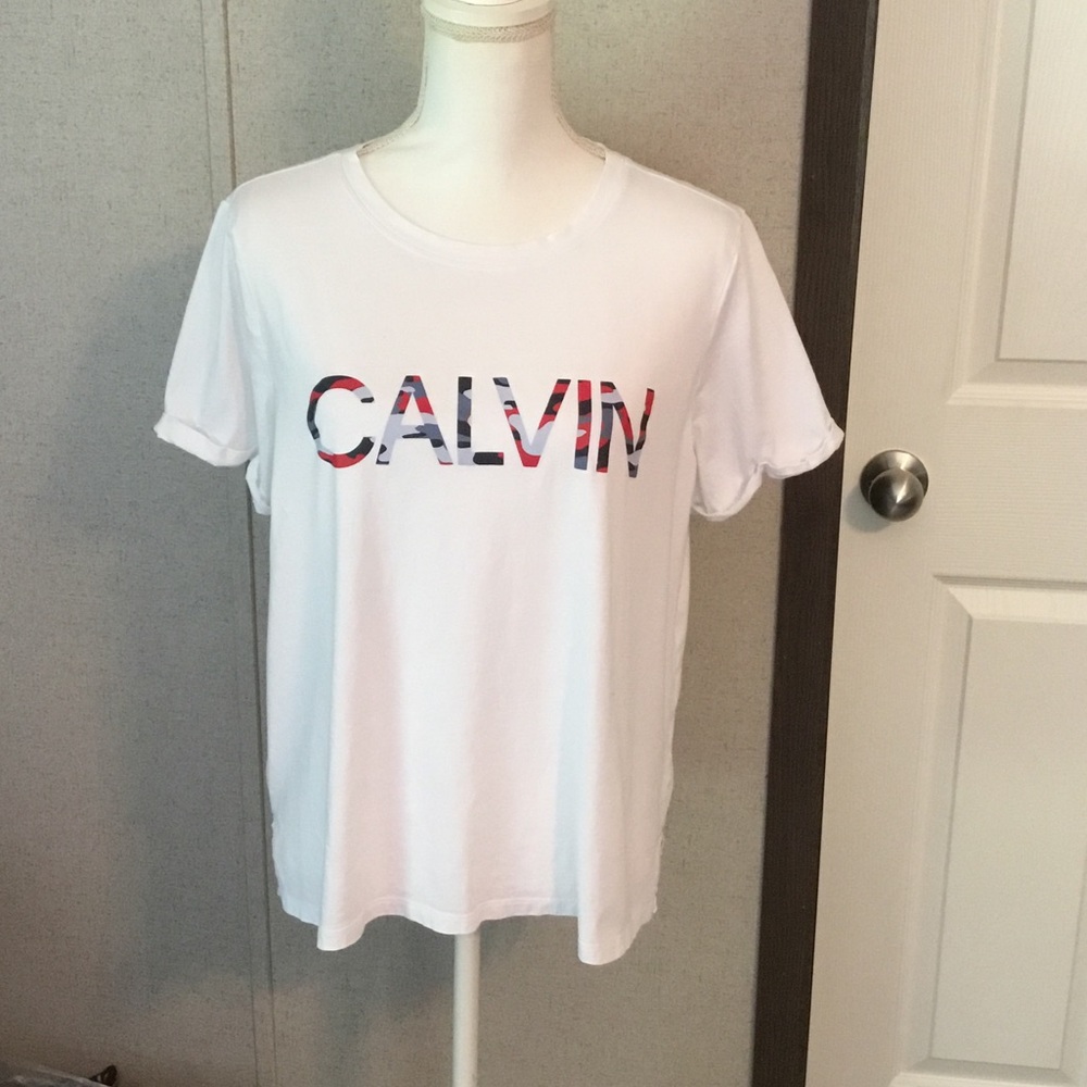 Calvin Klein White Graphic T-Shirt